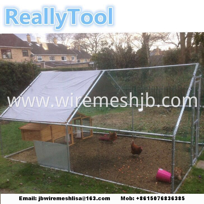 Hexagonal Mesh Chicken Cage House